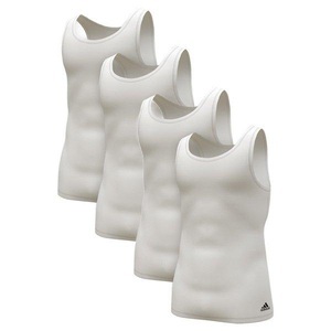 adidas, adidas 4er Pack Active Flex Cotton 3 Stripes - Unterhemd / Tanktop Herren Weiss M, 