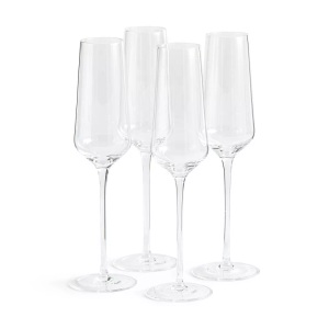 LA REDOUTE INTERIEURS, 4er-Set Sektgläser Zonza 4er-Set Sektgläser Zonza, La Redoute Intérieurs - 4er-Set Sektgläser Zonza, One Size, Beige