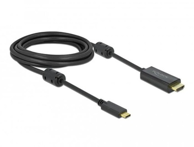 Delock, DeLOCK - Video- / Audiokabel - USB-C (M) bis HDMI (M) - 3 m - Schwarz - 4K Unterstützung, aktiv, Delock Kabel USB-C ? HDMI , 4K/60Hz, aktiv, 3 m