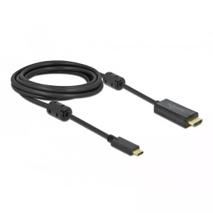 Delock, DeLOCK - Video- / Audiokabel - USB-C (M) bis HDMI (M) - 3 m - Schwarz - 4K Unterstützung, aktiv, Delock Kabel USB-C ? HDMI , 4K/60Hz, aktiv, 3 m
