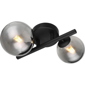 mutoni light, Wandleuchte Riha Metall schwarz matt 2xG9 LED, Wandleuchte Riha Metall schwarz matt 2xG9 LED