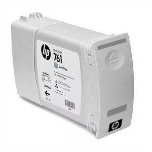 Hp, HP 761 - Tintenpatrone, Hewlett Packard Tintenpatrone, dunkel-grau, No.761, CM996A, (400 ml)