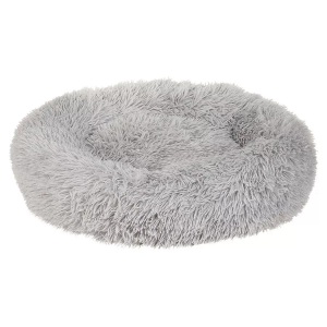Beliani, Beliani KULU, ø 60 cm Tierbett, Beliani - Tierbett aus Webpelz Klassisch KULU, 60 cm, Taubengrau