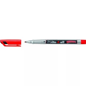 Stabilo, STABILO Write-4-all permanent M 146/40 rot, Stabilo Write-4-all-Pen, Permanentmarker, M, rot, 146/40