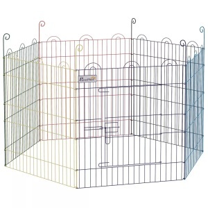 Northio, Northio - Welpenlaufstall Welpenauslauf für Haustiere, 6 Stücke 60 cm Welpenzaun, DIY Laufstall, Freilaufgehege mit Tür, Metall, Bunt, One Size, Northio - Welpenlaufstall Welpenauslauf für Haustiere, 6 Stücke 60 cm Welpenzaun, DIY Laufstall, Freilaufgehege mit Tür, Metall, Bunt, One Size