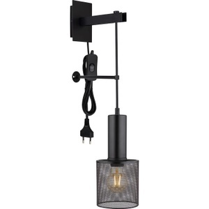 mutoni light, Wandleuchte Jedd Metall schwarz matt 12 1xE27, Wandleuchte Jedd Metall schwarz matt 12 1xE27