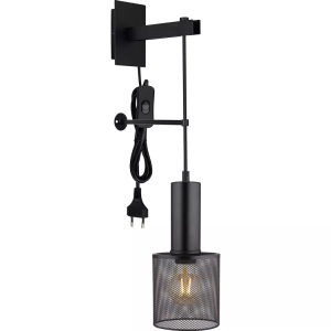 mutoni light, Wandleuchte Jedd Metall schwarz matt 12 1xE27, Wandleuchte Jedd Metall schwarz matt 12 1xE27