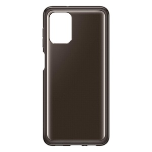 Samsung, SAMSUNG Soft Clear - Schutzhülle (Passend für Modell: Samsung Galaxy A12), Samsung Back Cover EF-QA125 Soft Clear Galaxy A12 Schwarz