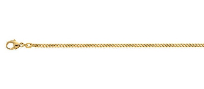 MUAU Schmuck, Bracelet Panzer Gelbgold 750, 2.4mm, 19cm Damen Gelbgold 19cm, MUAU Schmuck - Bracelet Panzer Gelbgold 750, 2.4mm, 19cm,