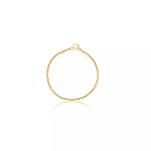 MUAU Schmuck, Bracelet Panzer Gelbgold 750, 2.4mm, 19cm Damen Gelbgold 19cm, MUAU Schmuck - Bracelet Panzer Gelbgold 750, 2.4mm, 19cm,