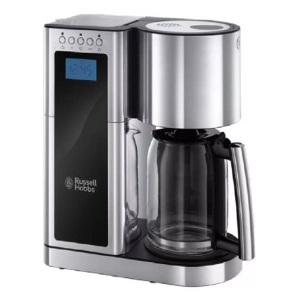 RUSSELL HOBBS, Russell Hobbs Hobbs Elegance Digital - Kaffeemaschine (Edelstahl/Schwarz), Russell Hobbs Elegance 23370-56 Kaffeemaschine ? Filterkaffeemaschine ? Schwarz