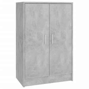 vidaXL, vidaXL Schuhschrank Betongrau 60x35x92 cm Spanplatte
