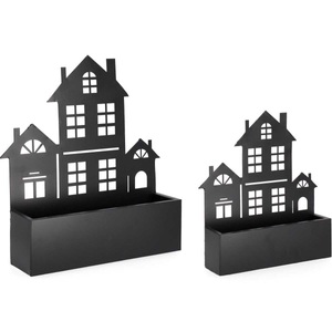 mutoni lifestyle, Blumenkasten Rosalba schwarz (2er-Set), Blumenkasten Rosalba schwarz (2er-Set)