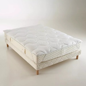 REVERIE, Matratzenauflage, RECYC'FILL 200g/m², La Redoute Intérieurs - Matratzen-Topper mit recycelter Synthetik-Füllung und Milbenschutz, 80X200CM, Weiss