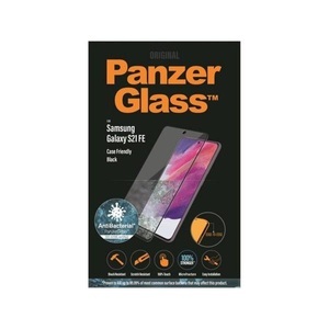 PanzerGlass, PanzerGlass - Samsung Galaxy S21 FE 5G Antibakterielle Panzer Glas Display Schutzfolie Case Friendly mit Rahmen 0.3mm (7275) - Schwarz, Panzerglass Displayschutz Case Friendly AB Samsung Galaxy S21 FE