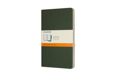 undefined, Moleskine Cahier Large/A5, 3er Set, Liniert, Kartoneinband, Myrtengrün, MOLESKINE Cahier L/A5, 3x, Liniert 855273 Myrtengrün 3 Stück