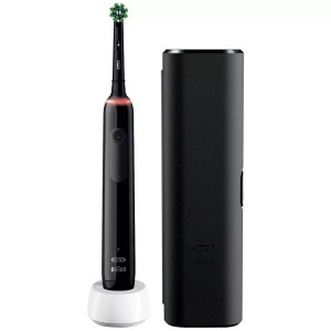 Braun, Oral-B Pro 3 3500 Black Edition, Elektrische Zahnbürste, 