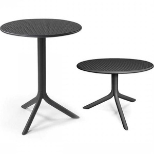Nardi, Nardi - Step + Step Mini - Anthracite, Gartentisch Step schwarz 60