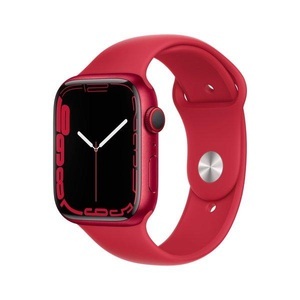 Apple, Apple Watch Series 7 GPS + Cellular 45mm red Sport Band Smartwatch, Apple Watch Series 7 GPS+Cellular 45mm Uhren Unisex