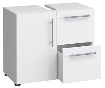 VCM, Badmöbel Badunterschrank Waschbeckenunterschrank Badezimmer Flandu Schublade Badmöbel Badunterschrank Waschbeckenunterschrank Badezimmer Flandu Schublade, VCM - Badmöbel Badunterschrank Waschbeckenunterschrank Badezimmer Flandu Schublade, 61cm, Weiss