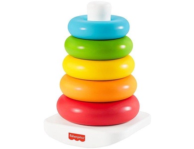 Mattel, Mattel GRF09 Fisher-Price Eco Farbring Pyramide, Fisher-Price® Stapelspielzeug »Eco Farbring Pyramide«