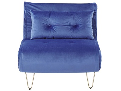 Beliani, Schlafcouch aus Samtstoff Glamourös VESTFOLD Schlafcouch aus Samtstoff Glamourös VESTFOLD, 