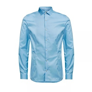 JACK & JONES, Jack & Jones Super schlank Businesshemd, Jack & Jones - Hemd Parma, für Herren, Hellblau, Größe M