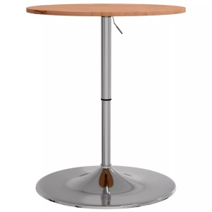 vidaXL, vidaXL Bartisch Ø60x89,5 cm Massivholz Buche, vidaXL Bartisch Ø60x89,5 cm Massivholz Buche