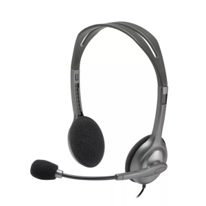 Logitech, Logitech H111 - PC Headset (Kabelgebunden, Binaural, On-ear, Grau), Logitech Headset H111 Stereo