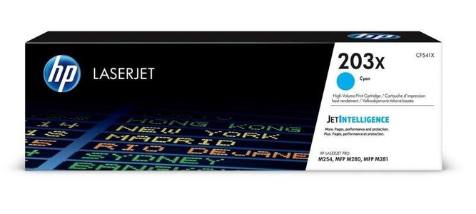 Hp, HP 203X Toner cyan Cf541X Tonerkassette, Hewlett Packard Toner, blau, No.203X, (2'500 Seiten)