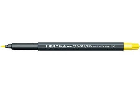 Caran d'ache, CARAN D'ACHE Classic Fibralo Brush 186.24 zitronengelb, Caran d'Ache Classic Fibralo Brush, zitronengelb, 186.240