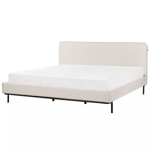 Beliani, Bett mit Lattenrost aus Polyester Modern CORIO Bett mit Lattenrost aus Polyester Modern CORIO