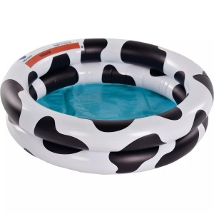 SWIM ESSENTIALS, Swim Essentials Aufblasbarer Pool Kuh Design 60 cm, Swim Essentials - Baby Pool Cow, One Size, Multicolor