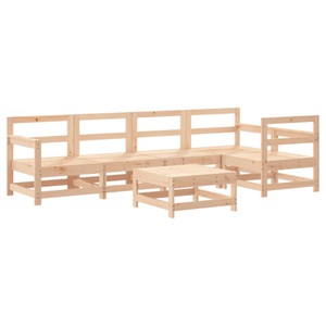 vidaXL, vidaXL 6-tlg. Garten-Lounge-Set Massivholz Kiefer, vidaXL 6-tlg. Garten-Lounge-Set Massivholz Kiefer