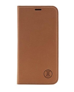 Apple, JT Berlin - iPhone 12 / iPhone 12 Pro Echtleder Bookcase Hülle Tegel (10661) - Braun (Cognac), JTBerlin - iPhone 12 Pro Max Jt Berlin Tegel Flip Case Cognac, Weiss