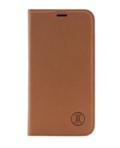 Apple, JT Berlin - iPhone 12 / iPhone 12 Pro Echtleder Bookcase Hülle Tegel (10661) - Braun (Cognac), JTBerlin - iPhone 12 Pro Max Jt Berlin Tegel Flip Case Cognac, Weiss