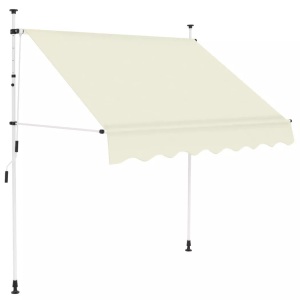Diverse Hardware, Einziehbare Markise Handbetrieben 150 cm Cremeweiss, vidaXL Einziehbare Markise Handbetrieben 150 cm Cremeweiß