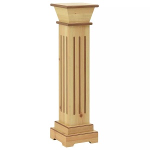 vidaXL, vidaXL Klassischer Säulen-Pflanzenständer Helles Holz 17x17x66 cm, vidaXL Klassischer Säulen-Pflanzenständer Helles Holz 17x17x66 cm