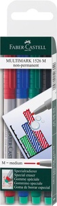 Faber-Castell, Faber-Castell Marker Multimark, Faber-Castell Folienstift M 4er-Set, wasserlöslich