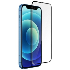 Avizar, Apple iPhone 12 Pro - Flexibles Glas Schutzfolie, Avizar - 5D Full Cover iPhone 12 / Pro Schwarz, Schwarz