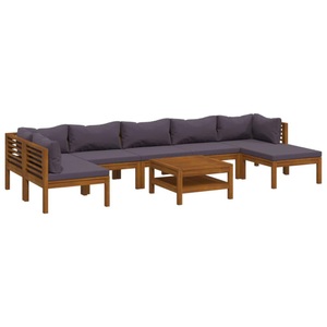 vidaXL, vidaXL 8-tlg. Garten-Lounge-Set mit Auflage Massivholz Akazie, 