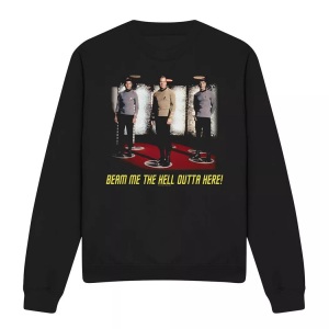 Star Trek, Star Trek - Beam Me Out Sweatshirt, für Damen, Schwarz, Größe S