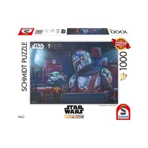 Schmidt Spiele, Thomas Kinkade Studios: Star Wars The Mandalorian ? Two for the Road, Puzzle, Lucas Film The Mandalorian Two for the Road