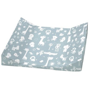 Alvi, Alvi Wickelauflage 2stg. Keil Folie Zootiere puderblau 68 x 60 cm, ALVI Keilwickelauflage Zootiere