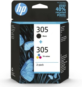 Hp, HP 305 Combopack Tintenpatrone, Hewlett Packard Tintenpatrone, farbig/schwarz, Combopack 305, 6ZD17AE, (2er Pack)