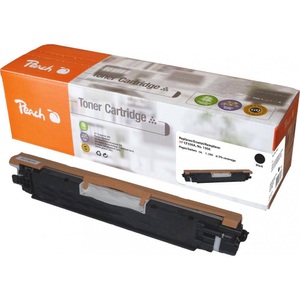 Peach, Peach Tonermodul schwarz kompatibel zu HP No. 130A, CF350A, Peach HP 130 ABK Toner bk ersetzt HP No. 130A BK, CF350A für z.B. HP Color LaserJet Pro MFP M 177 fw, HP Color LaserJet Pro MFP M 176 n