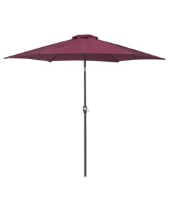 Beliani, Beliani Sonnenschirm Ø270 cm burgunderrot VARESE, Beliani - Marktschirm aus Polyester VARESE, One Size, Weinrot