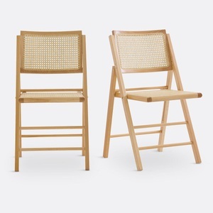 LA REDOUTE INTERIEURS, 2er-Set Klappstühle Rivia 2er-Set Klappstühle Rivia, La Redoute Intérieurs - 2er-Set Klappstühle Rivia, One Size, Beige