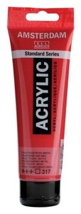 Amsterdam, Amsterdam Acrylfarbe Standard, Talens Acrylfarbe Amsterdam, transp.rot m., 17093172, (120ml)