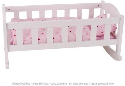 goki, Goki Puppenm?bel Wiege Weiss, goki Puppen Accessoires-Set »Puppenwiege Holz«